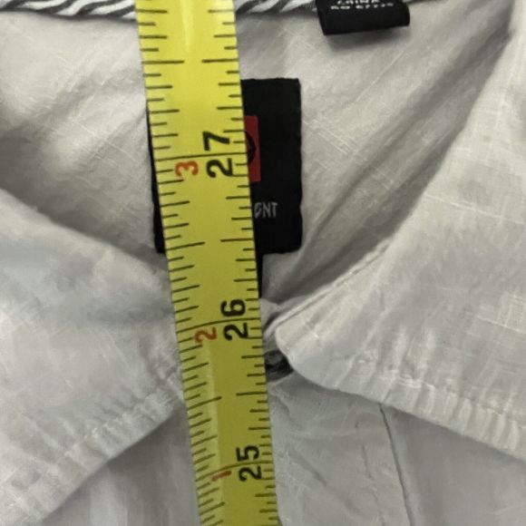 Ocean Current White Shirt Button Down Short Sleeve Mens Medium With Pockets NWOT - Picture 9 of 9